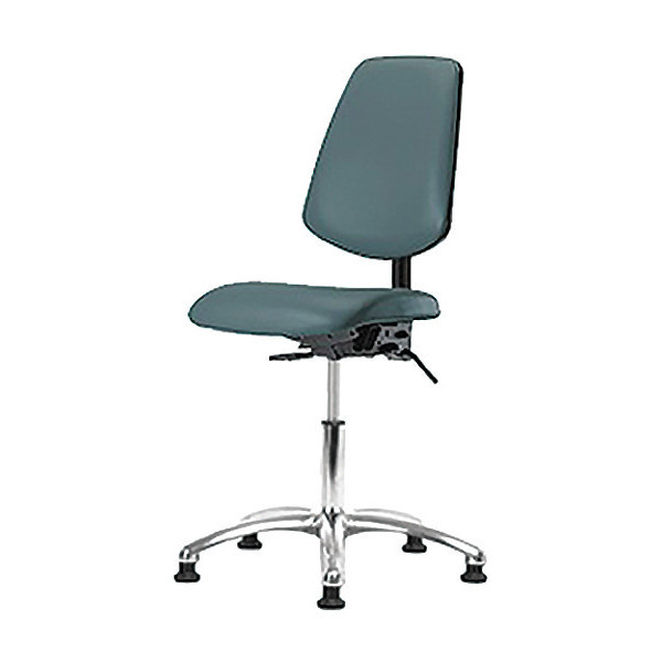 Blue Ridge Ergonomics Vin Med Ben Chair w/ Med Bk Chr Gld Blu BR-VMBCH-MB-CR-T0-A0-NF-RG-8546