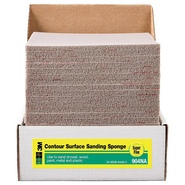 3M Contour Sanding Sponge, 5 1/2" L, 4 1/2" W 904-ESF