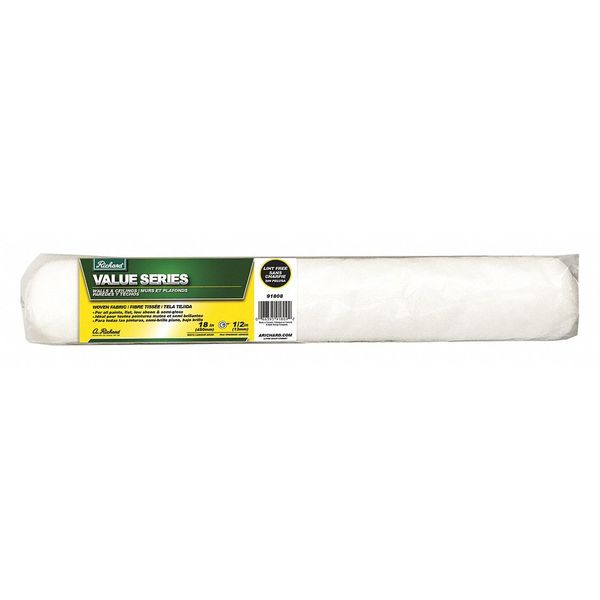 Richard 18" Paint Roller Cover, 1/2" Nap, Woven Fabric 91808