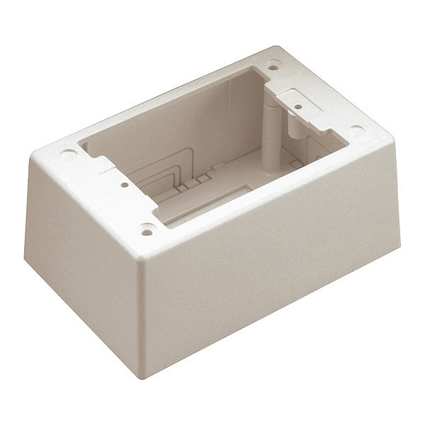 Panduit Junction Box, Power, Ei, 1-Gang, Deep, 1 Gang, PVC JBP1DEI