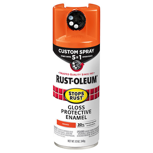 Rust-Oleum Rust Preventative Spray Paint, Gloss, 12oz 376894
