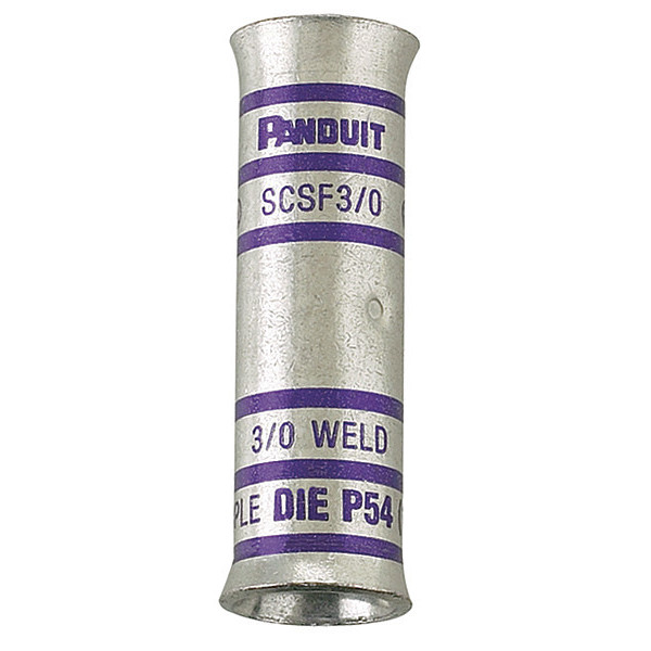 Panduit Butt Splice, Cu, 4/0 Awg Cable Ea SCSF4/0-X