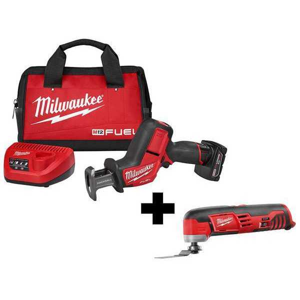 Milwaukee Tool Cordless HACKZALL, 12V, w/MULTI-TOOL 2520-21XC, 2426-20