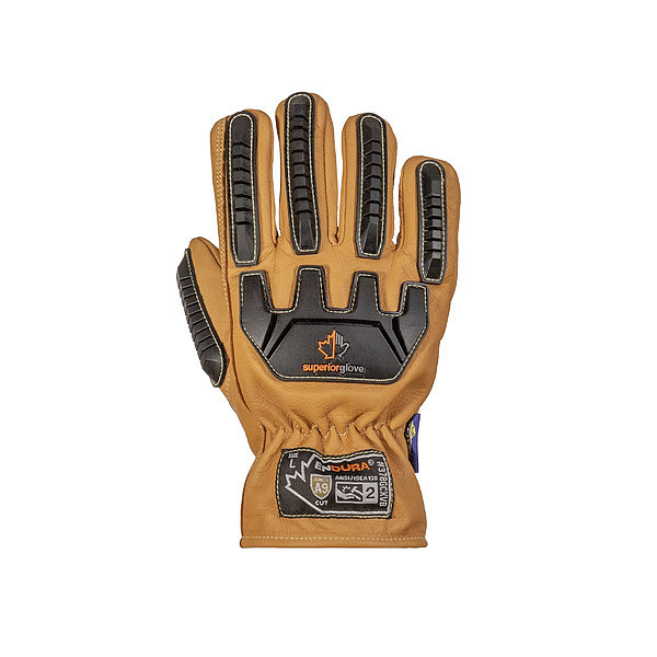 Endura Work Gloves, Drivers, S, Leather, PR 378GCXVBS