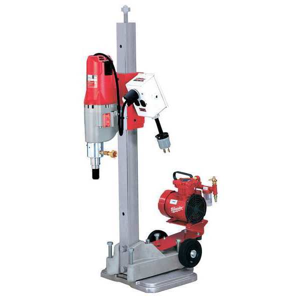 Milwaukee Tool Diamond Coring Rig w/Small Base Stand, Vac-U-Rig Kit, Meter Box 4115-22