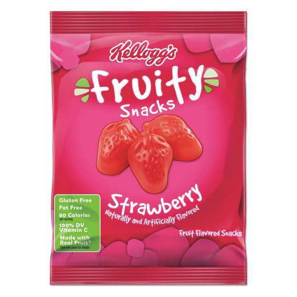 Kelloggs 2.5 oz. Kellogg's Strawberry Fruity Snacks, 48 PK 29668