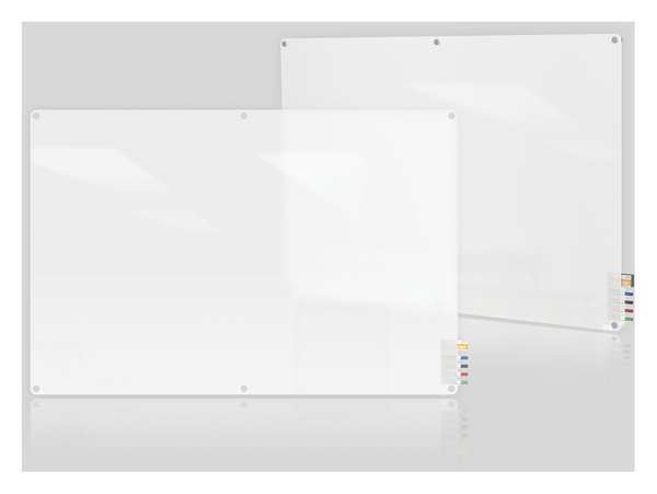 Ghent 48"x96" Glass Dry Erase Board, Gloss, Frosted White HMYRN48FR