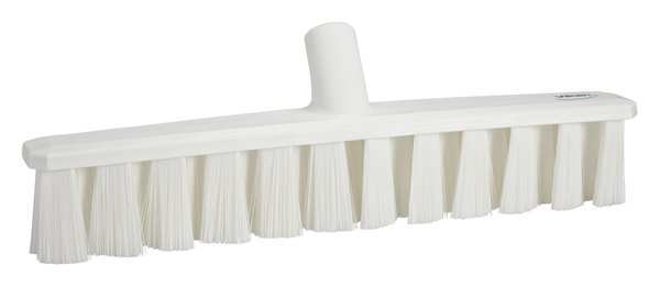 Vikan 15 1/4 in Sweep Face Broom Head, Soft, Synthetic, White 31715