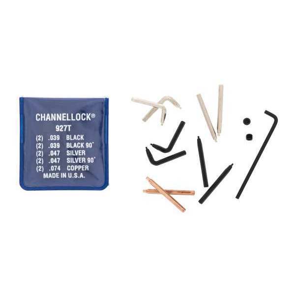 Channellock Replacement Internal and External Tips for 927, Steel 927T