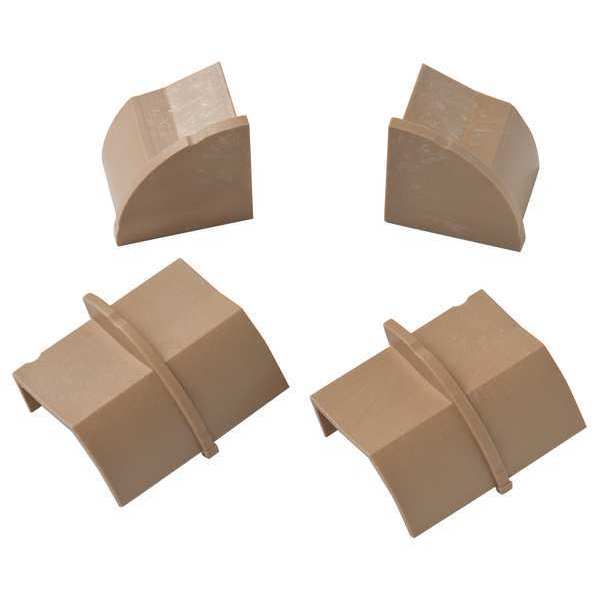 D-Line Stainable Coupler and End Cap, Brown US/CPECAP22QSP/GR
