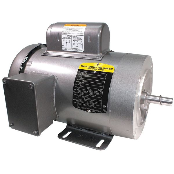 Baldor-Reliance Capacitor-Start General Purpose Motor, 1 HP, 115/230V AC Voltage, 56C Frame, 1,725 Nameplate RPM CL3510