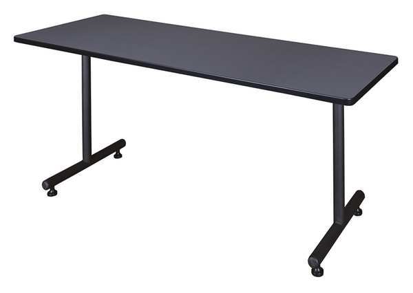 Regency Rectangle Kobe Training Tables, 60 X 24 X 29, Wood, Metal Top, Grey MKTRCT6024GY