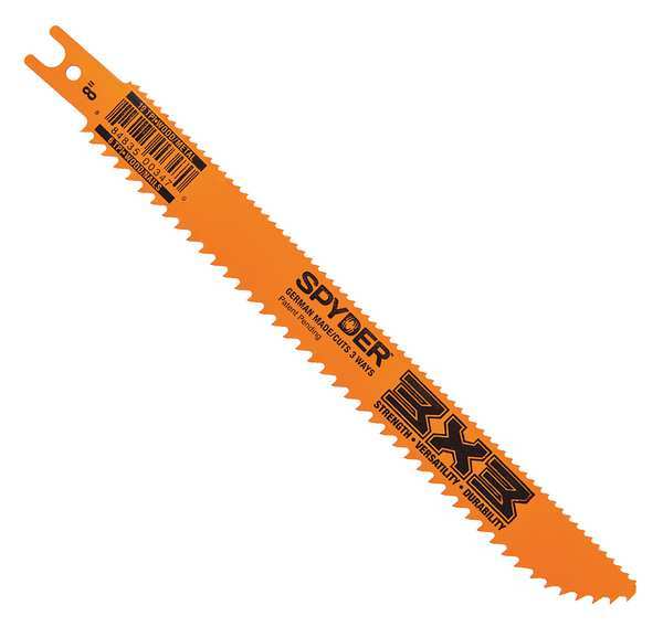 Spyder 8" L x General Purpose Cutting Reciprocating Saw Blade 200200