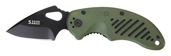 5.11 Folding Knife, Tactical, Plain, 2-9/16in. 51057C