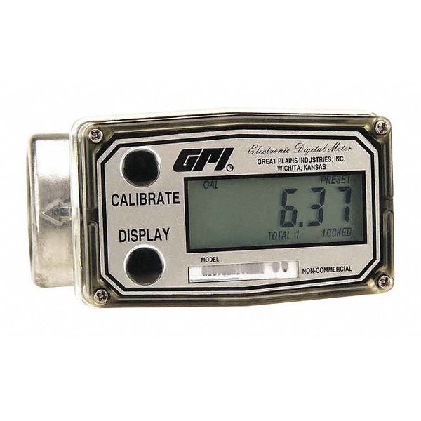Gpi Electronic Digital Water Meter 1 In Npt A109GMA100NA1