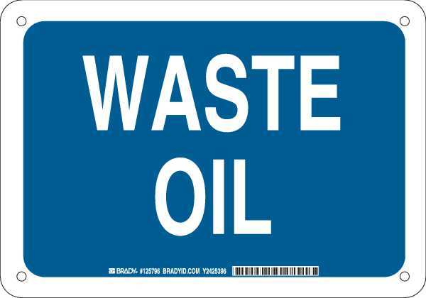 Brady Chemical Sign, 7 in H, 10 in W, Rectangle, English, 125796 125796