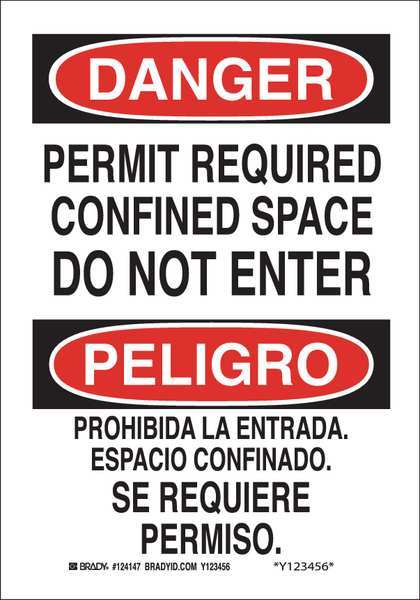 Brady Danger/Peligro, Sign 10X7, 124147 124147