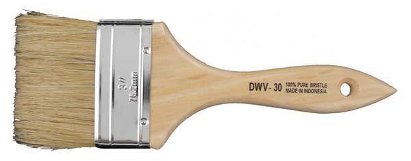 Premier 3" Chip Paint Brush, Hog Hair Bristle, Wood Handle DWV30