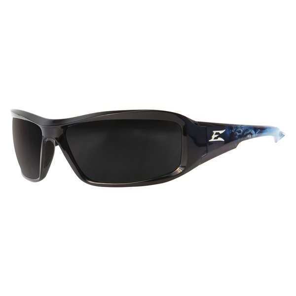 Edge Eyewear Safety Glasses, Wraparound Smoke Polycarbonate Lens,  Scratch-Resistant (XB116-A2)