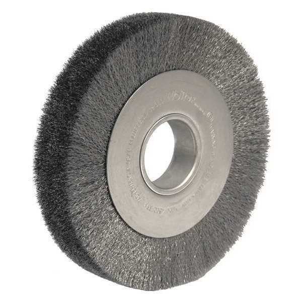 Weiler 8" Wide Face Crimped Wire Wheel .020" Steel Fill 2" Arbor Hole 03160