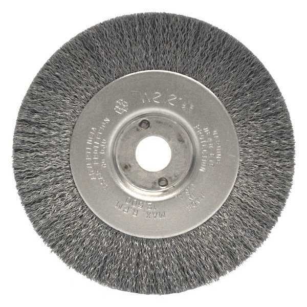 Weiler 4" Narrow Crimped Wire Wh 00104