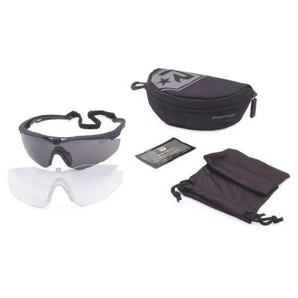 Ballistic Safety Glasses, Wraparound Assorted Polycarbonate Lens, Anti-Fog,  Scratch-Resistant