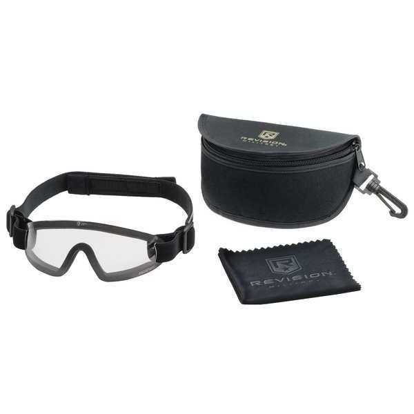 Revision Military Safety Goggles Kit, Clear Anti-Fog, Scratch-Resistant Lens 4-0703-9003