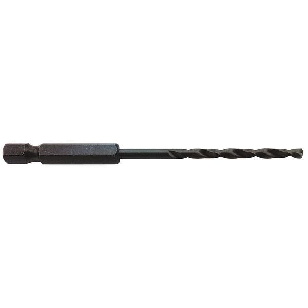 Westward Hex Drill Bit, Impact, 1/8 in., Black Oxide 38RV77