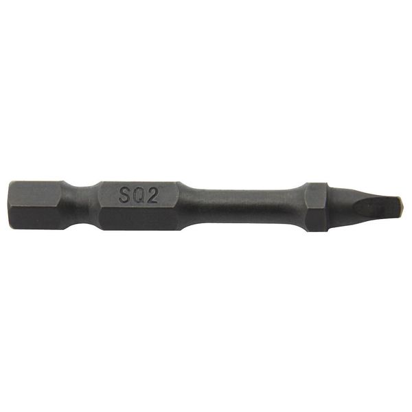 Westward Power Bit, SAE, 1/4", #2, 2", Steel, PK5 38RW02