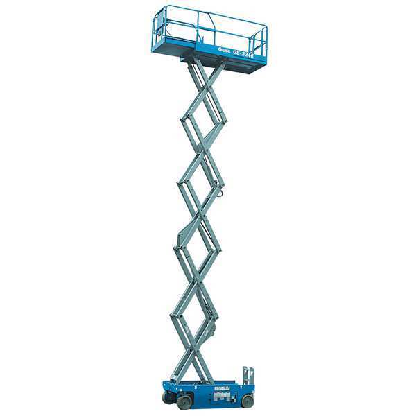 Genie Electric Scissor Lift, Yes Drive, 700 lb Load Capacity, 7 ft 10 in Max. Work Height GS-3246
