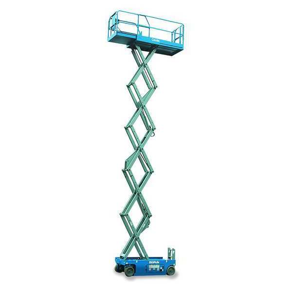 Genie Electric Scissor Lift, Yes Drive, 1,000 lb Load Capacity, 7 ft 5 in Max. Work Height GS-2646