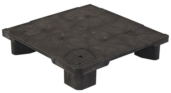 Zoro Select Recycled High Density Polyethylene Pallet, 24 in L, 24 in W, 5 1/2 in H 24X24 MODULAR POP PALLET