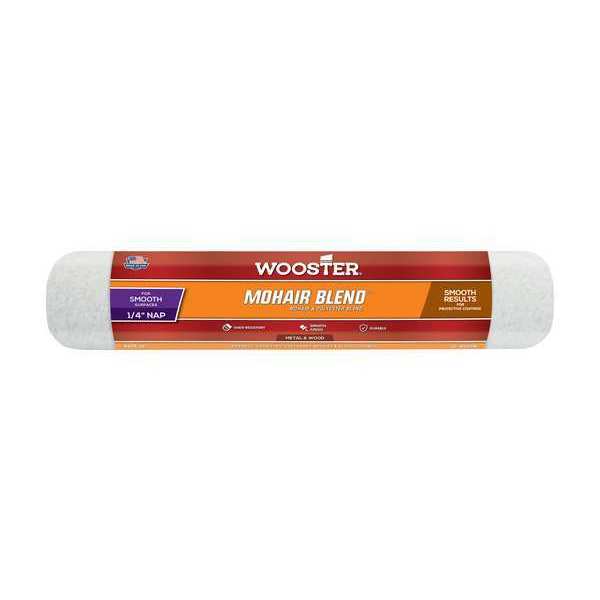 Wooster 12" Paint Roller Cover, 1/4" Nap, Mohair/Polyester R207-12