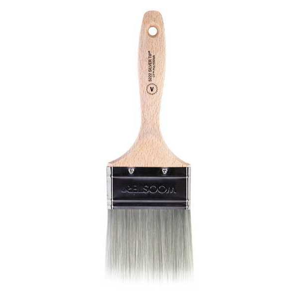 Wooster 3" Varnish Paint Brush, Silver CT Polyester Bristle, Wood Handle 5222-3