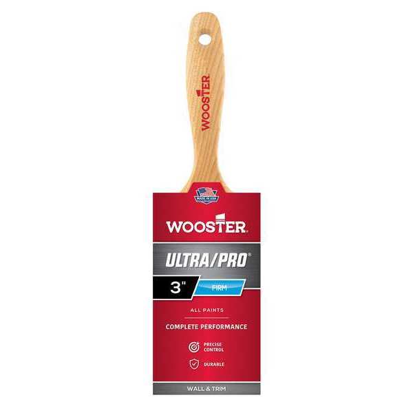 Wooster 3" Varnish Paint Brush, Nylon/Polyester Bristle, Wood Handle 4176-3