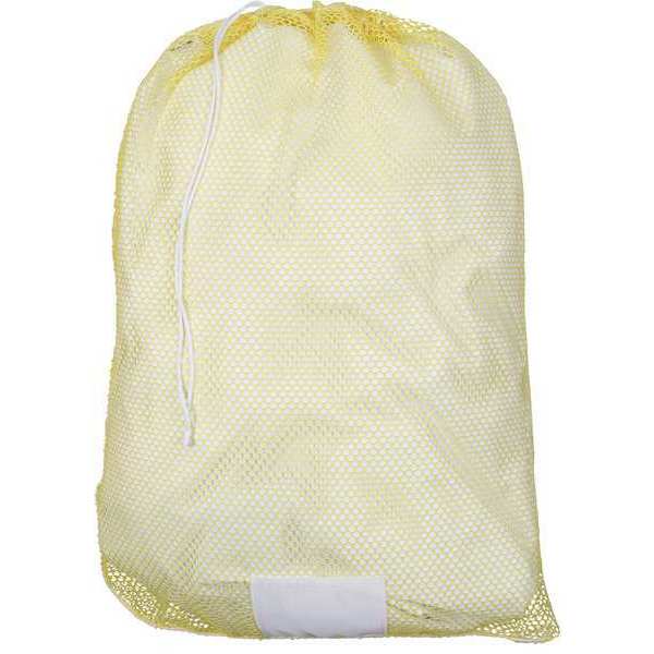 Zoro Select Drawstring Polyester Laundry Bag Yellow GP245167