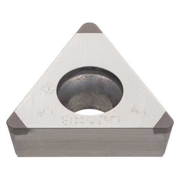 Tungaloy Triangle Turning Insert, Triangle, 3/8 in, TPGW, 0.0312 in, CBN 6805214