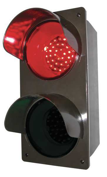 Tapco Vert Traffic Signal, Red/Grn, 3-7/8 x7 x14 108983