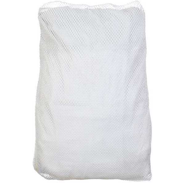 Zoro Select Open Top Polyester Mesh Laundry Bag White GL245565