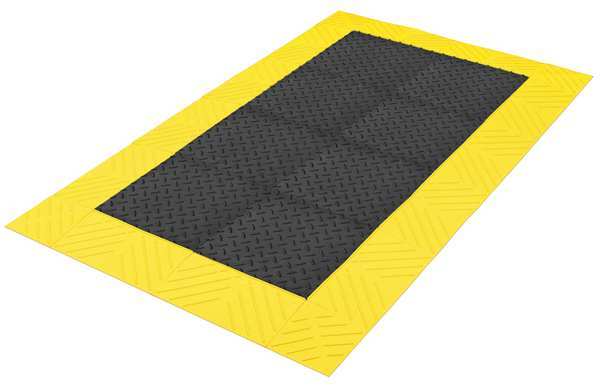 Crown Mats - Beveled-Edge Anti-Fatigue Floor Mat - 2' x 5' - Pebble