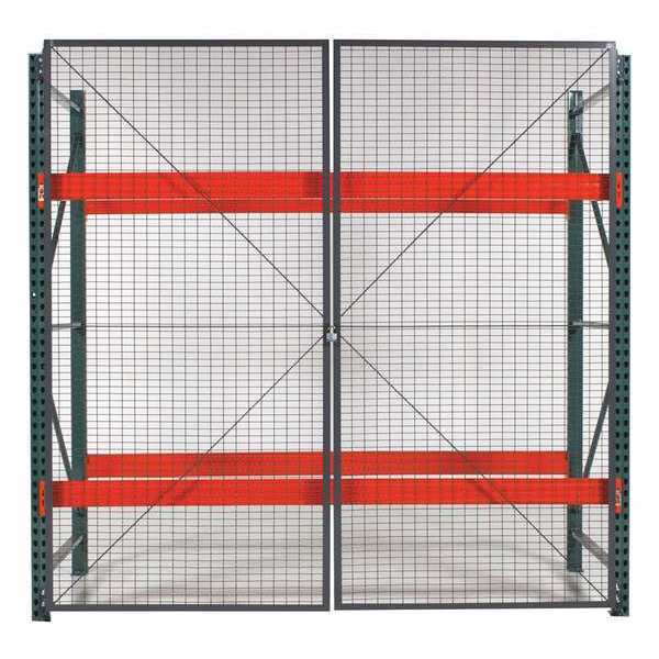 Wirecrafters Pal Rack Dble Hinged DR, 108inW, 2in BaseD RDH98