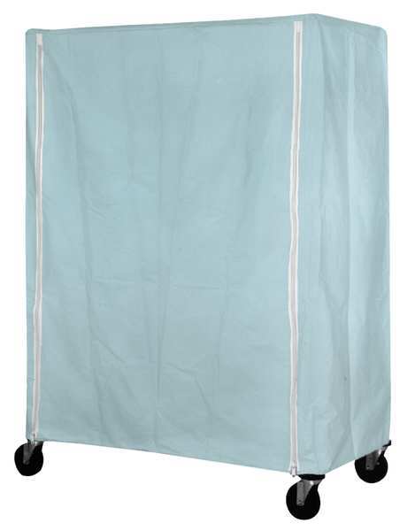 Eagle Group Cart Cover, 48x24x63, Blue, Nylon, Zipper CZC-63-2448-S-PB