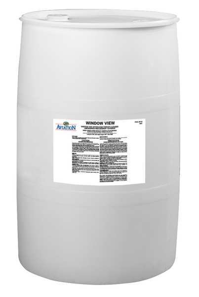 Zep Liquid Glass Cleaner, 55 gal., Light Blue, Pleasant, Drum F33685