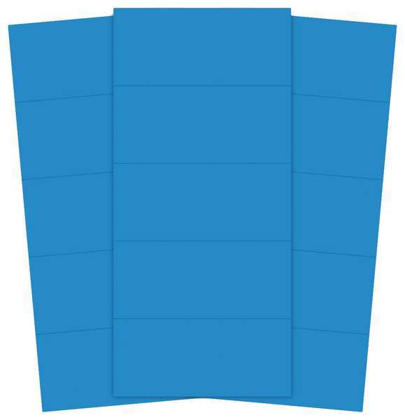 Magna Visual Magnetic Strips, Pre-Cut, 2in, Blue, PK25 PMR-725