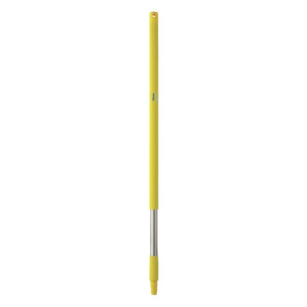 Vikan 1025mm Color Coded Handle, 1 1/4 in Dia, Yellow, Stainless Steel 29836