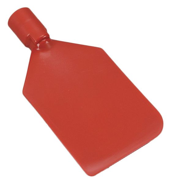 Vikan Paddle Scraper, Flex, 4-1/2 x 6, Poly, Red 70134