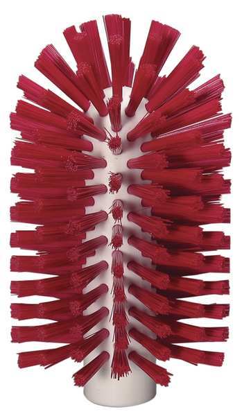 Vikan 3-1/2" W Tube and Pipe Brush, Medium, Not Applicable L Handle, 5 3/4 in L Brush, Red 5380904