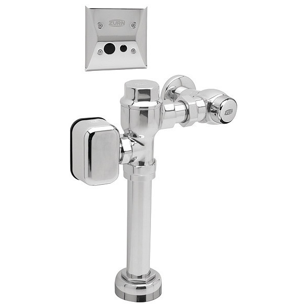 Zurn 1.28 gpf, Toilet Automatic Flush Valve, Chrome, 1 in IPS ZEMS6200-HET-YB-YC