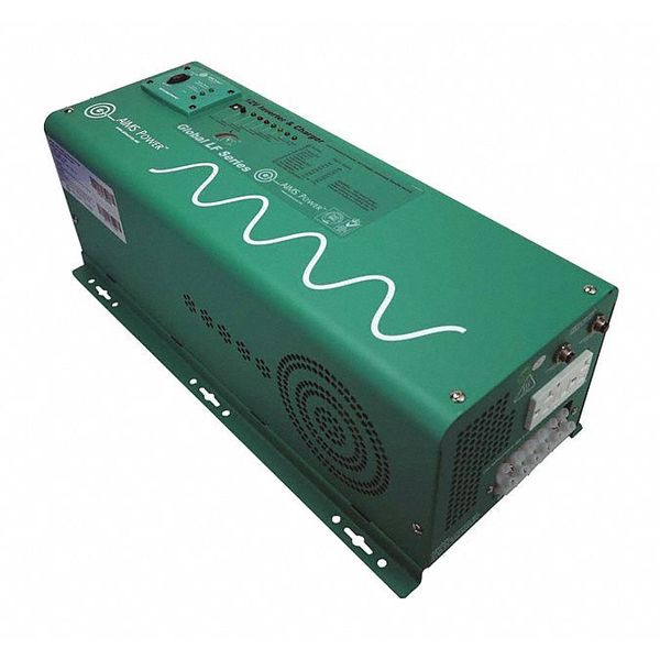 Aims Power Power Inverter and Battery Charger, Pure Sine Wave, 7,500 W Peak, 2,500 W Continuous, 2 Outlets PICOGLF25W12V120AL