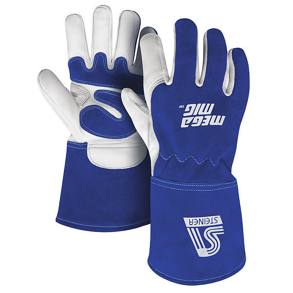 Steiner Industries MIG Welding Gloves, Goatskin Palm, 2XL, PR 0255-2X